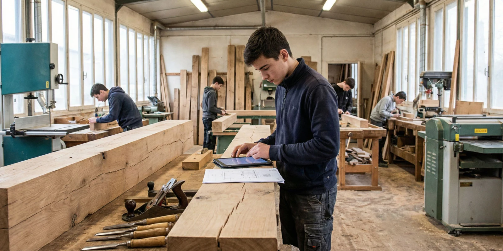 Les ressources pour préparer le CAP Charpentier Bois